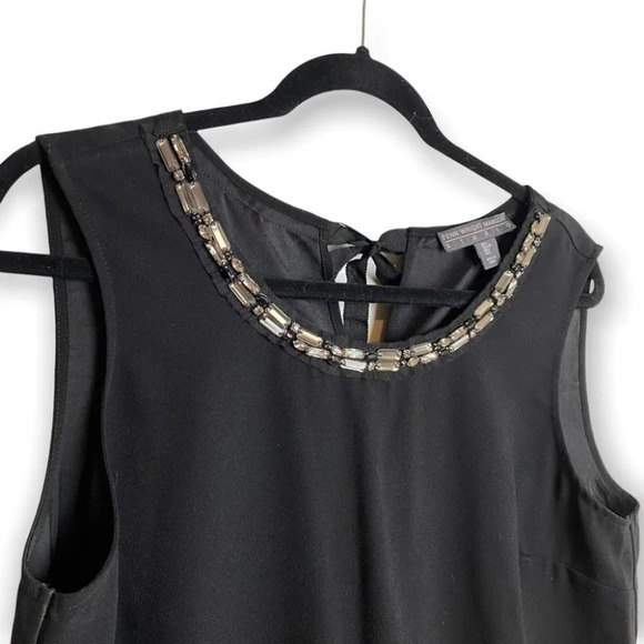 Fenn Right Manson Studio Black Jeweled  Blouse - Picture 3 of 10
